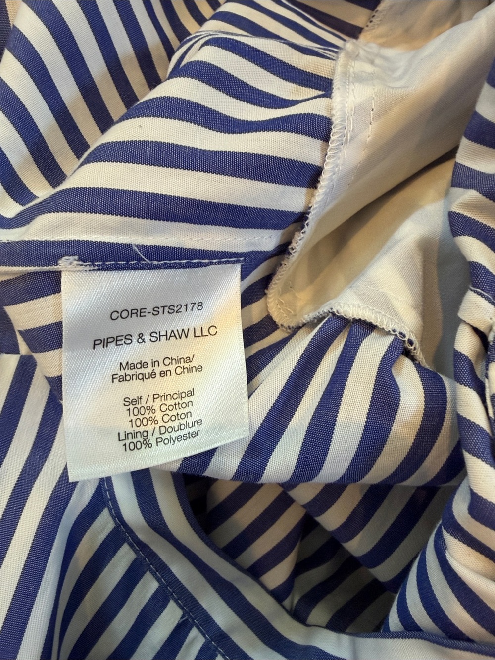 Veronica Beard Blue and White Striped Midi Dress - Picture 9 of 9